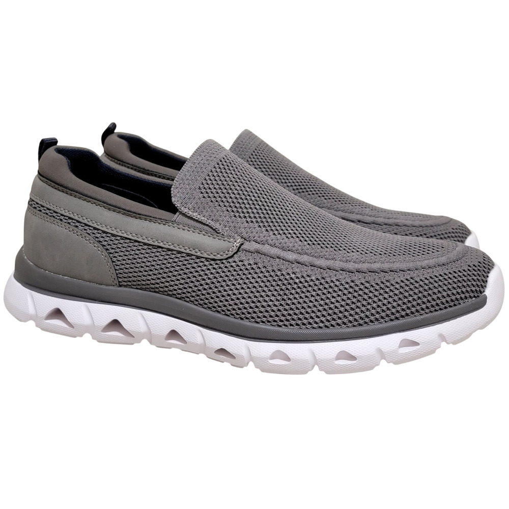 Dockers Men Caden Slip On Casual Loafers Size US 9.5M Grey Knit Mesh